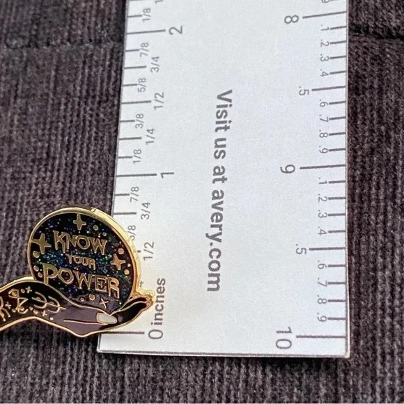 Mystic Witch Celestial Know  Your Power Female Empowerment Enamel Pin - Picture 4 of 4